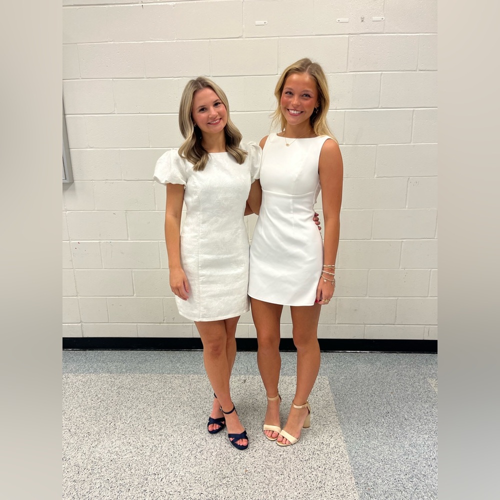 Lulu's Chic White Mini Dress